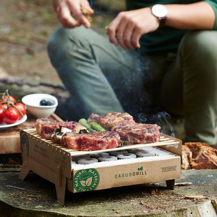 CasusGrill Einweggrill biologisch abbaubar CasusGrill Einweggrill biologisch abbaubar