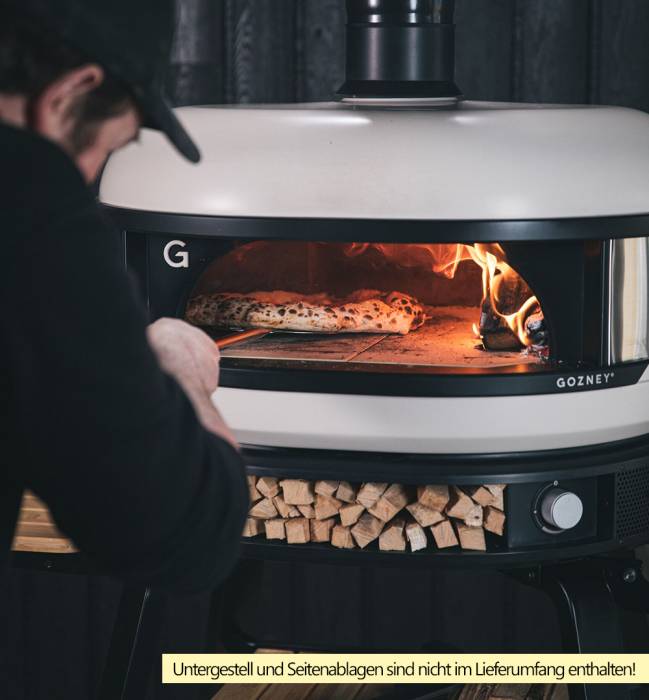 Gozney Pizzaofen Dome Dual Fuel Creme - Pizza backen mit Holzfeuer