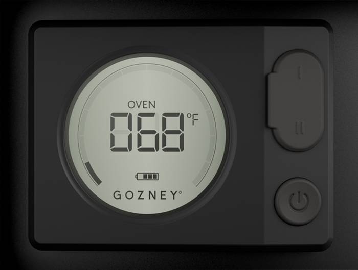 Digitale Temperaturanzeige beim Gozney Pizzaofen Dome Dual Fuel