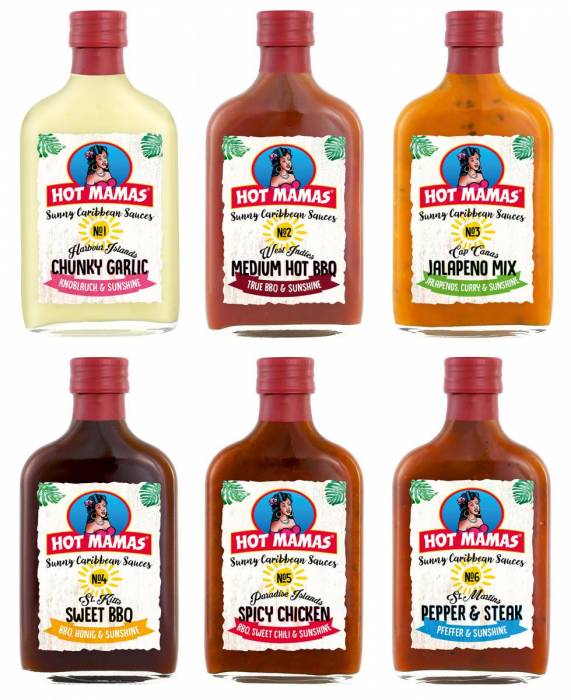 Hot Mamas Scharfe Saucen Sunny Caribbean Sauces 