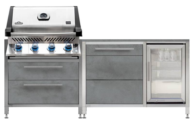 Burnout Kitchen: BurnoutBBQ Outdoorküche Einstieg mit Napoleon Sondermodell Burnout Prestige 500