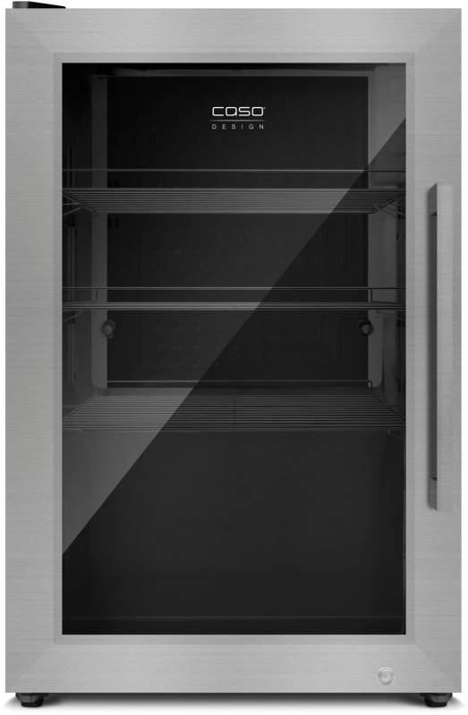 CASO BBQ Cooler S-L - Outdoor-Kühlschrank (63 Liter) mit Edelstahlgehäuse - Linksanschlag