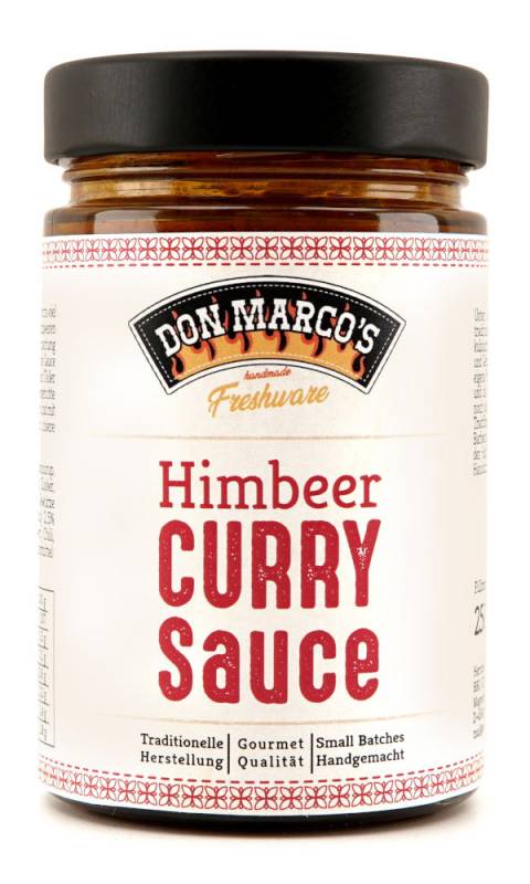 Don Marcos Handmade Freshware - Himbeer Curry Sauce - 250ml Glas