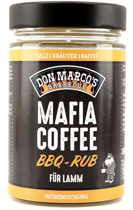 Don Marcos Mafia Coffee BBQ Rub 160g Glas