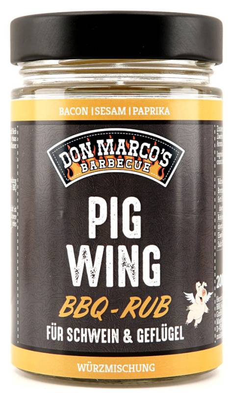 Don Marcos PigWing BBQ Rub 200g Glas