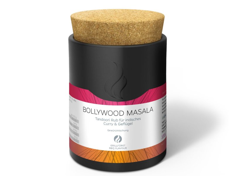 Grillfürst Bollywood Masala - Tandoori-Gewürzmischung - Keramikdose 100g