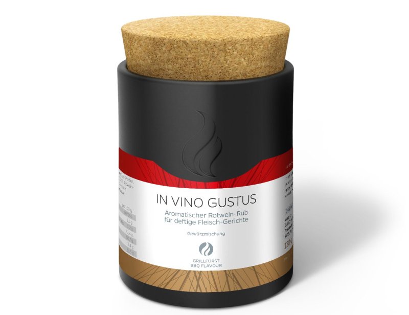 Grillfürst In Vino Gustus - Rotwein-Rub - Keramikdose 130g