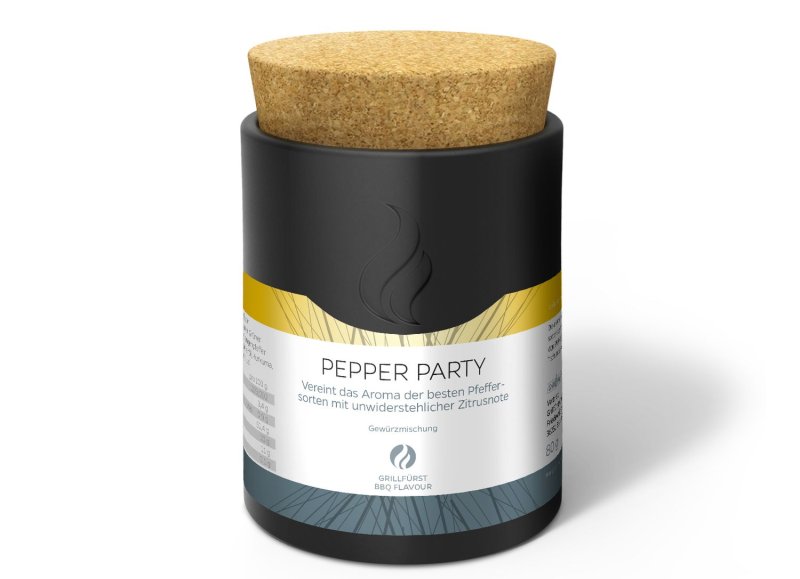 Grillfürst Pepper Party - Cuvée Pfeffermischung - Keramikdose 80g