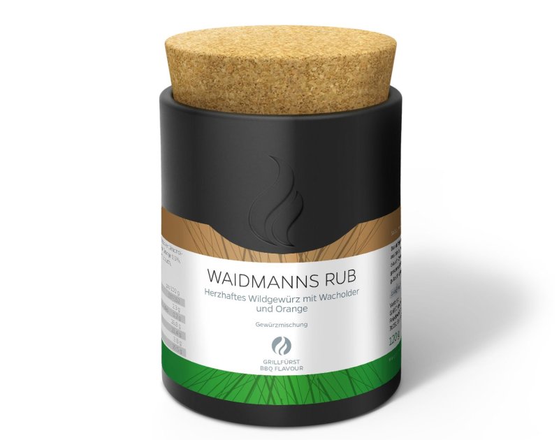 Grillfürst Waidmanns Rub - Wild-Gewürzmischung - Keramikdose 120g