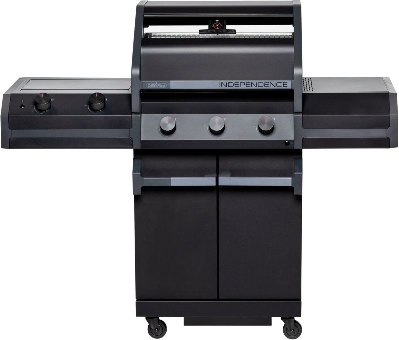 Grillfürst Independence P330G Gasgrill - mattschwarz - mit XXL Infrarotbrenner und Gusseisenrosten