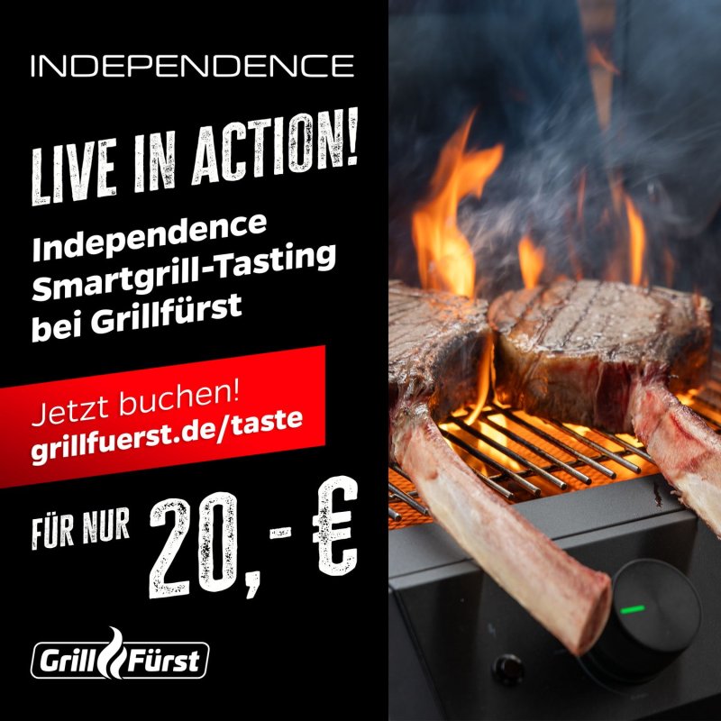 Grillfürst Independence live in Action - Das Grilltasting! Mittwoch, 02.04.2025 - 18:00 Uhr - Osnabrück