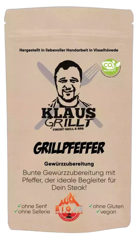 Grill(t)pfeffer 150 g Beutel by Klaus grillt