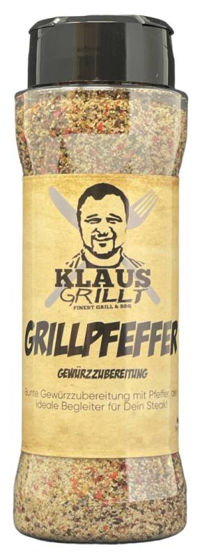 Grill(t)pfeffer 120 g Streuer by Klaus grillt