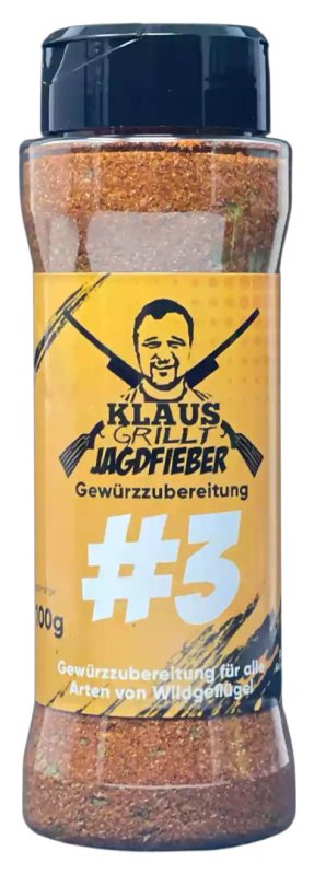 Jagdfieber #3 Gewürzmischung 100g Streuer by Klaus grillt