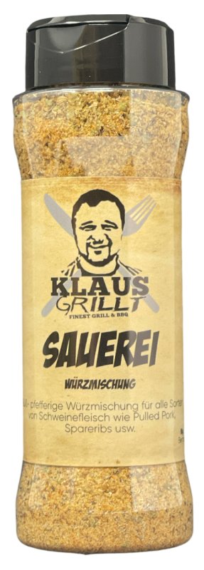 Sauerei Gewürzmischung 120 g Streuer by Klaus grillt