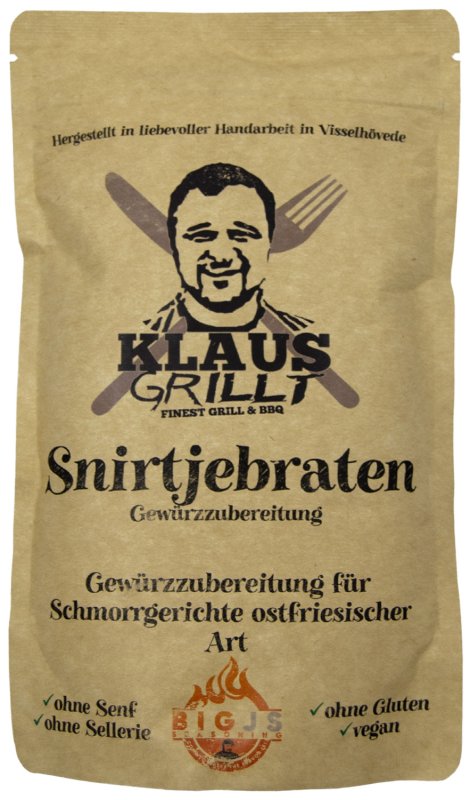 Snirtjebraten Würzmischung 250 g Beutel by Klaus grillt