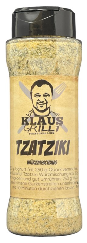 Tzatziki Gewürzmischung 140 g Streuer by Klaus grillt