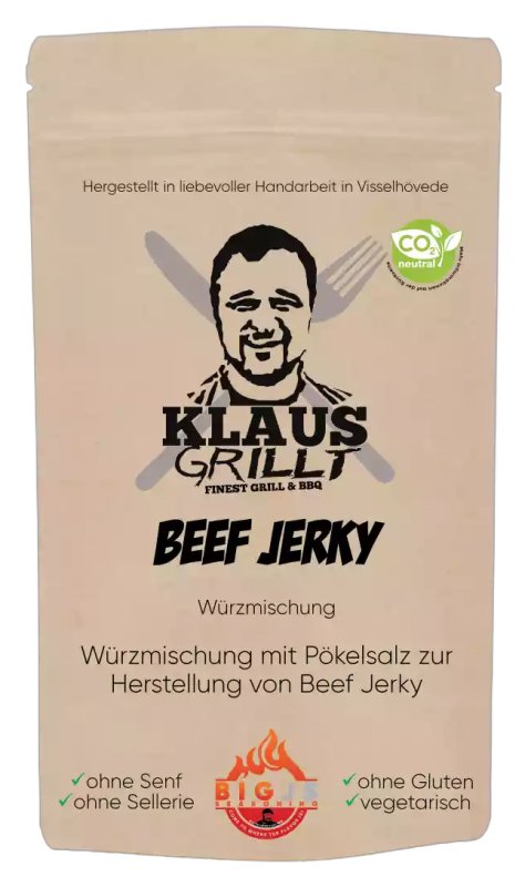 Beef Jerky Gewürzmischung 400 g Beutel by Klaus grillt