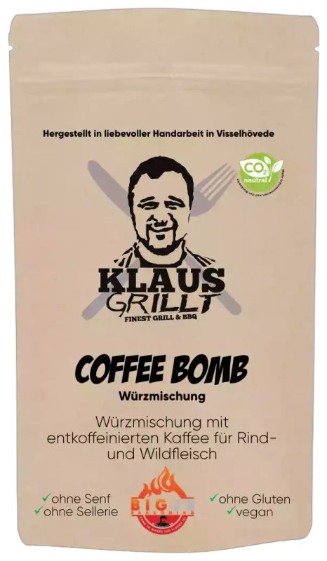 Coffee Bomb Rub 250 g Beutel by Klaus grillt