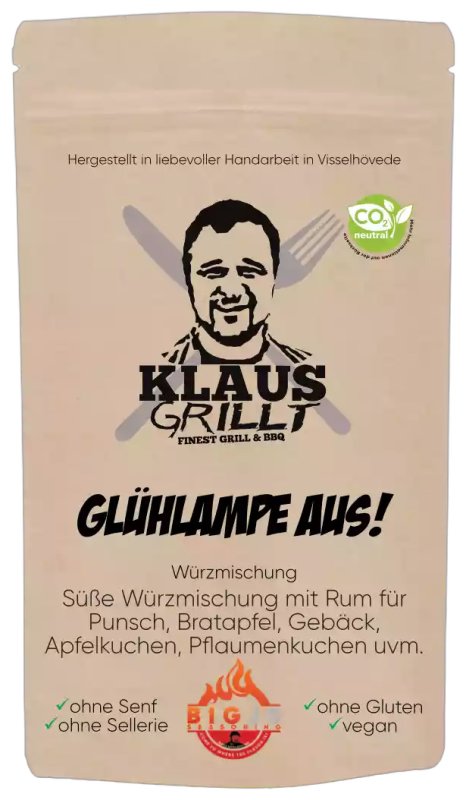 Glühlampe AUS! Gewürzmischung 250 g Beutel by Klaus grillt