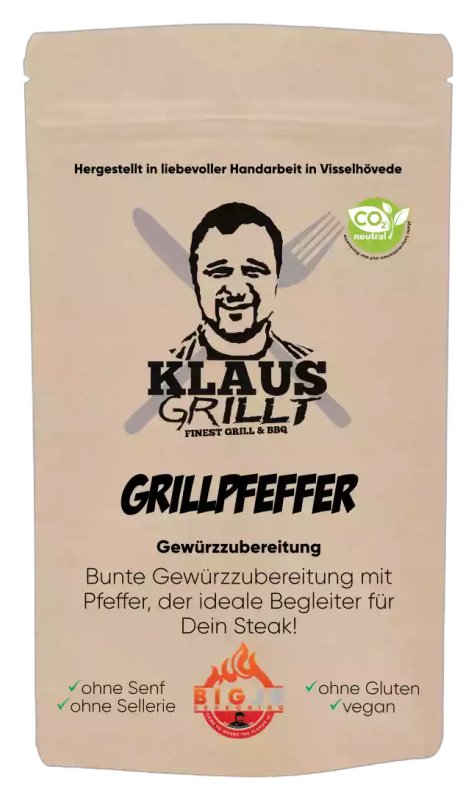 Grillpfeffer Bacon 250 g Beutel by Klaus grillt