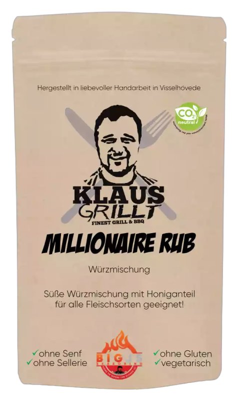 Millionaire Rub 250 g Beutel by Klaus grillt