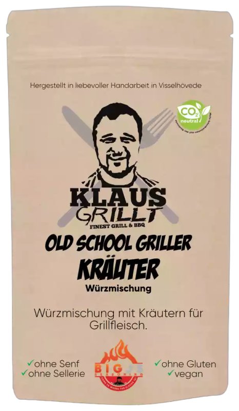 Old School Griller Kräuter 200 g Beutel by Klaus grillt