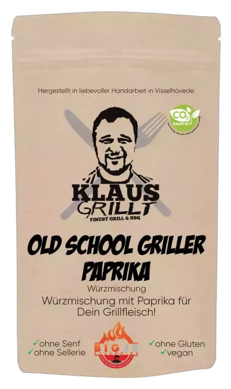 Old School Griller Paprika 250 g Beutel by Klaus grillt