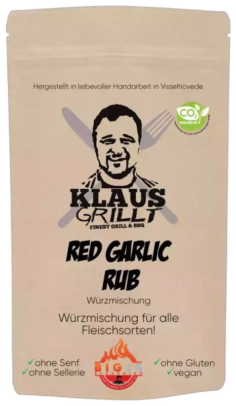 Red Garlic Rub 250 g Beutel by Klaus grillt