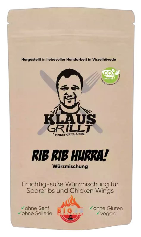 Rib Rib Hurra Rub 250 g Beutel by Klaus grillt