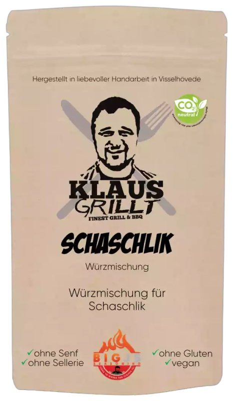 Schaschlik Würzer Gewürzmischung 250 g Beutel by Klaus grillt