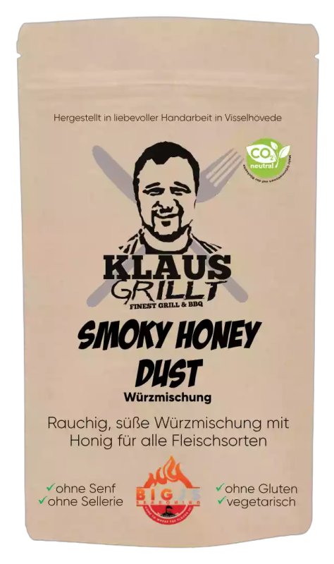 Smoky Honey Dust Rub 250 g Beutel by Klaus grillt