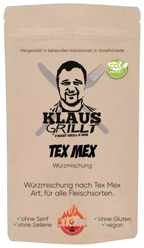 Tex Mex Gewürzmischung 250 g Beutel by Klaus grillt