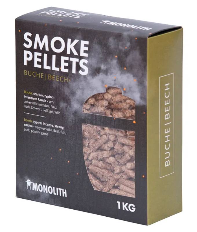 Monolith Smoke Pellets / Grillpellets Buche (Beech) 1kg Karton