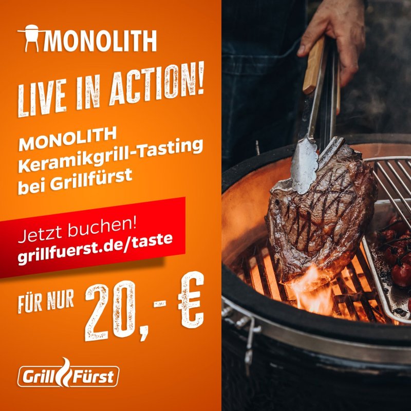 Monolith live in Action - Das Grilltasting! Mittwoch, 14.05.2025 - 18:00 Uhr - Osnabrück