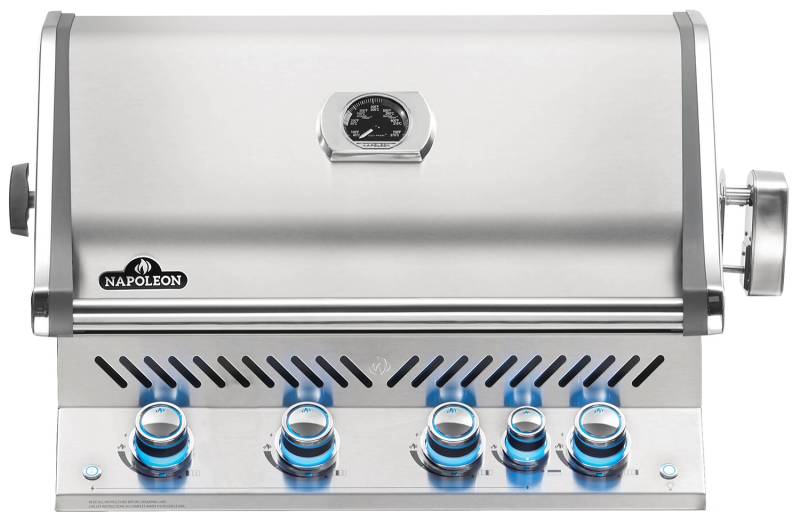 Napoleon Prestige Pro 500-3 Edelstahl Einbaugrill Gas - inkl. Drehspieß - Modell 2024