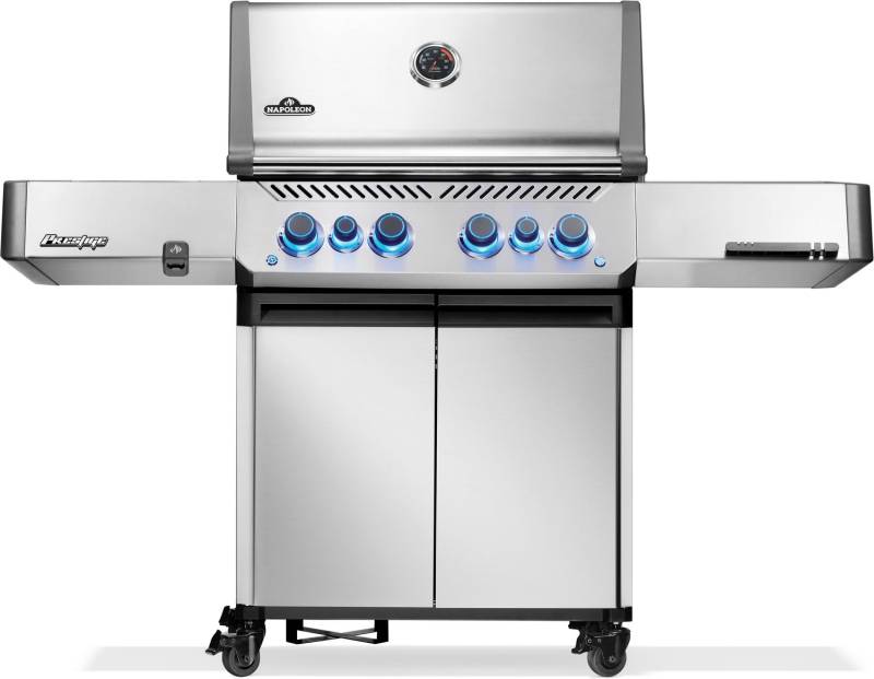 Napoleon Prestige 500 Edelstahl Gasgrill - mit SIZZLE ZONE und Heckbrenner - Modell 2025