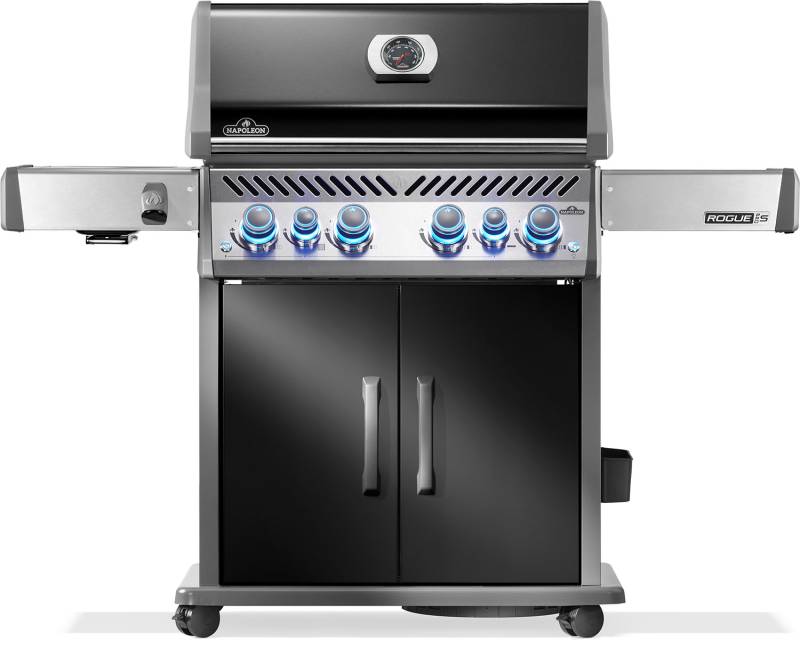 Napoleon Rogue PRO-S 525 Gasgrill - mit SIZZLE ZONE™ und Heckbrenner - mit Gusseisenrosten, Schwarz - NEU 2025