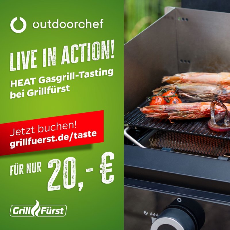 Outdoorchef HEAT live in Action - Das Grilltasting! Mittwoch, 16.04.2025 - 18:00 Uhr - Osnabrück