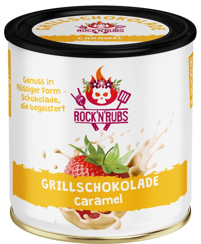 Rock'n Rubs - Grillschokolade Caramel - 200 g Dose