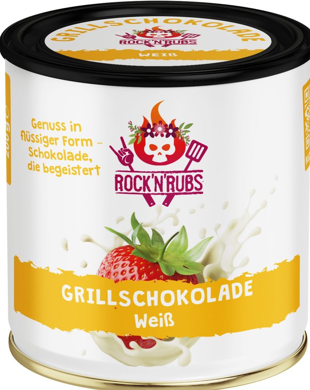 Rock'n Rubs - Grillschokolade Weiß - 200 g Dose