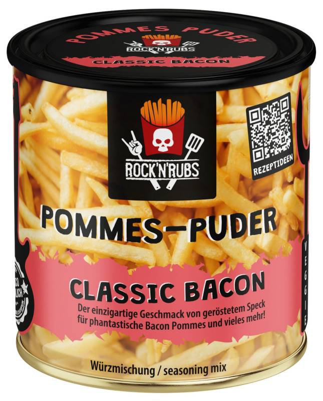 Rock'n Rubs - Pommes Puder - Classic Bacon - 100g Dose