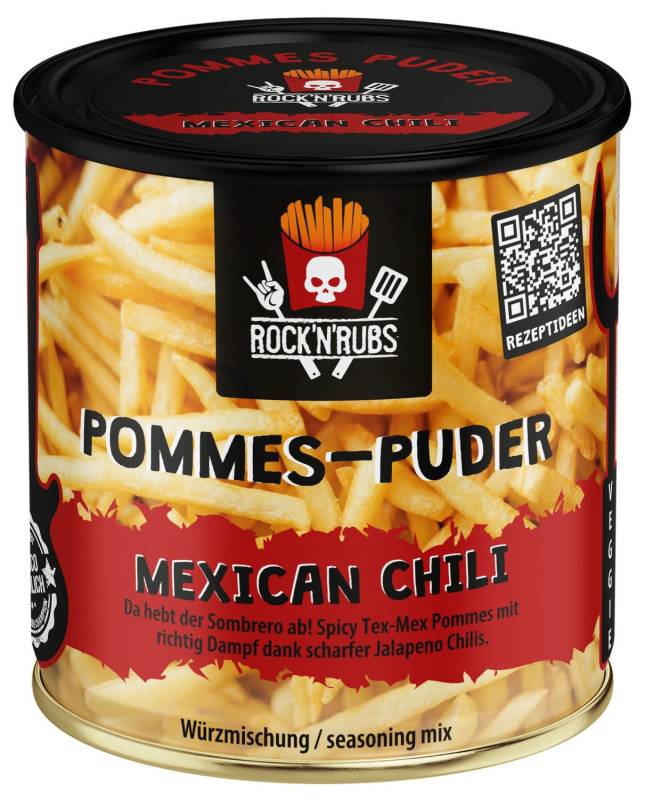 Rock'n Rubs - Pommes Puder - Mexican Chili - 100g Dose