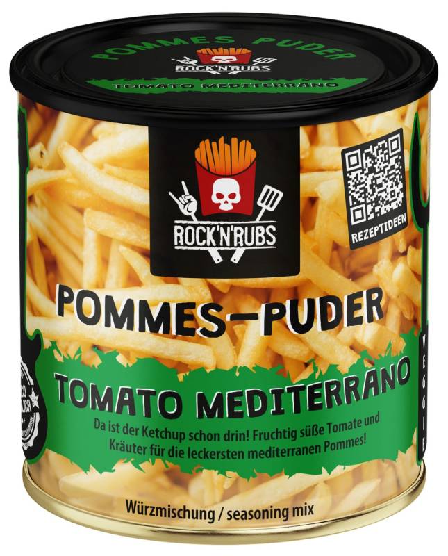 Rock'n Rubs - Pommes Puder - Tomato Mediterrano - 100g Dose