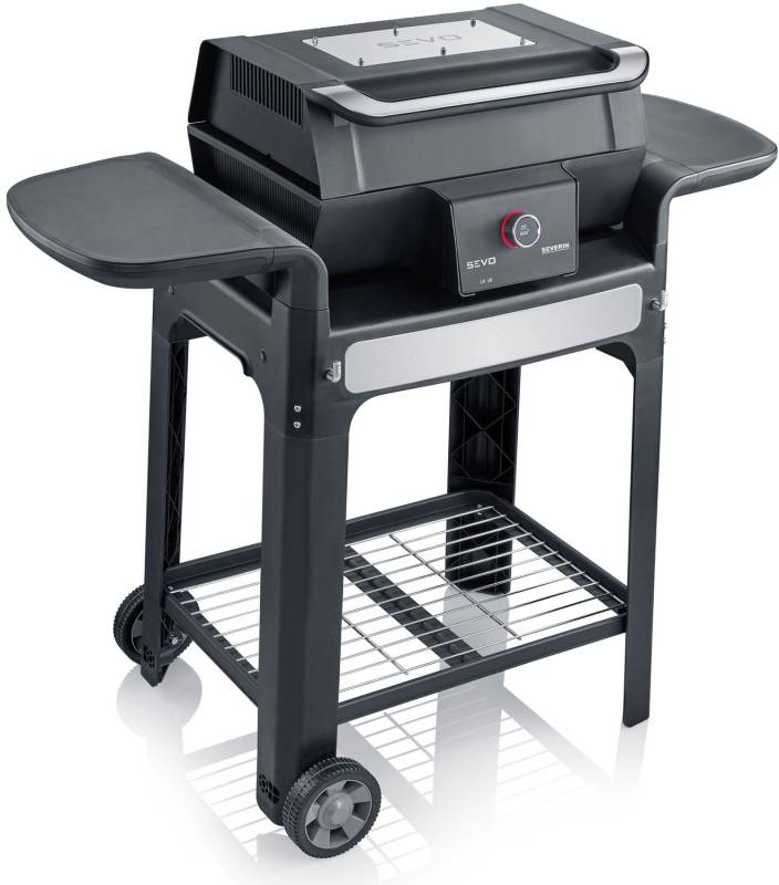 Severin Elektrogrill SEVO GTS - Boost Zone 500°C - mit Deckel und Grillwagen - 3.000 W - Ausstellungsstück