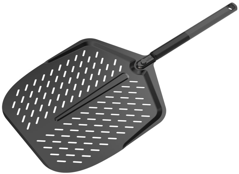 Witt Pizzaschieber Aluminium mit abnehmbarem Softgriff / 36 cm - BLACK EDITION