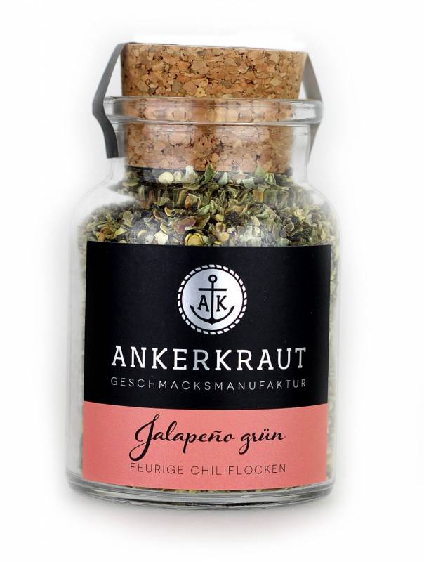 Ankerkraut Jalapeño grün, geschrotet, 45 g Glas