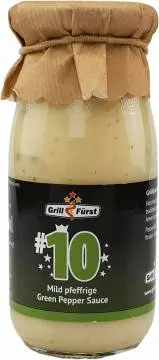 Grillfürst BBQ Sauce No. #10, die mild pfeffrige Green Pepper Sauce