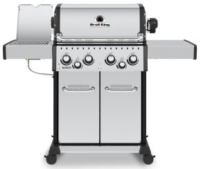 Broil King Baron S490 IR Gasgrill inkl. Drehspieß + Infrarot-Seitenbrenner - Modell 2025 - Hover
