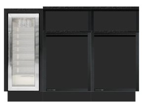 Burnout Kitchen: BurnoutLUX Outdoorküche L-Form mit Fire Magic Echelon E790, Kühlschrank und Theke - Hover